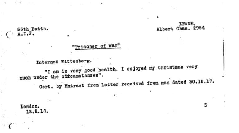 Private Albert Charles Leane