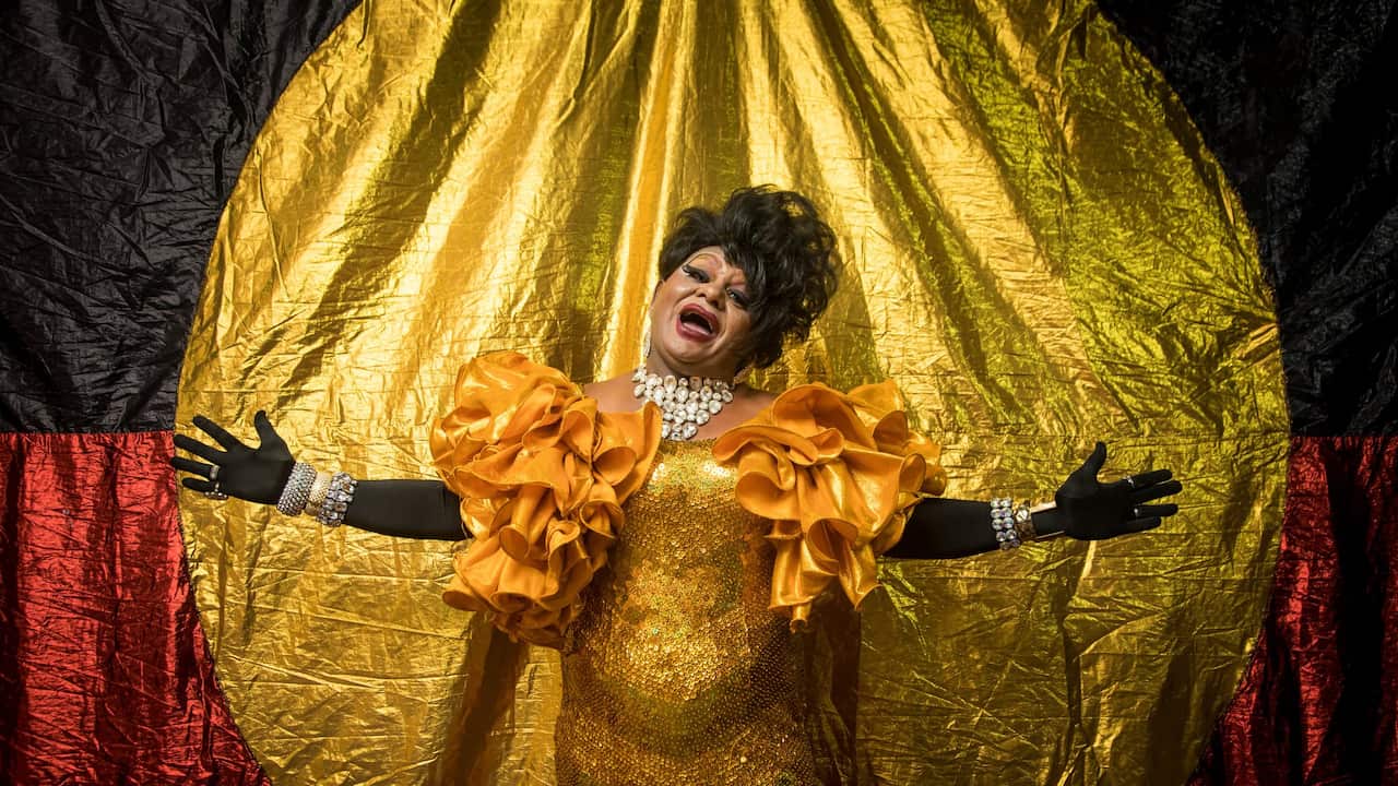 Nana Miss Koori, the dolled-up diamond-wearing drag from Sydney's Inner City