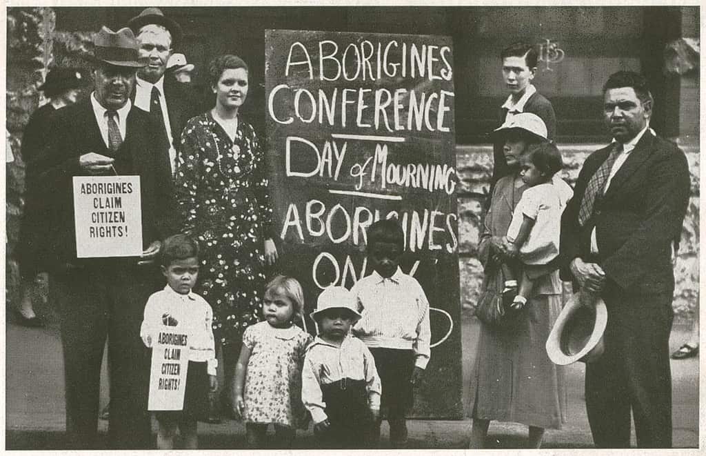 Aborigines day of mourning, Sydney, 26 January 1938