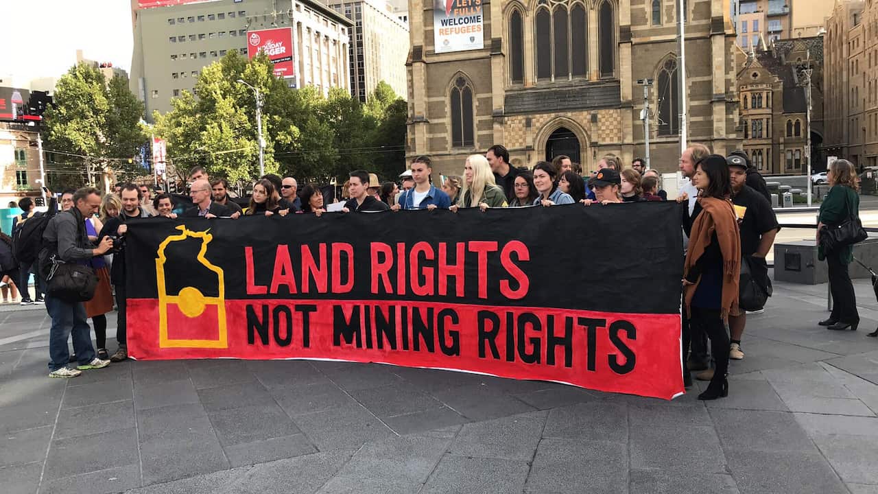 Anti-Fracking protest in Melbourne