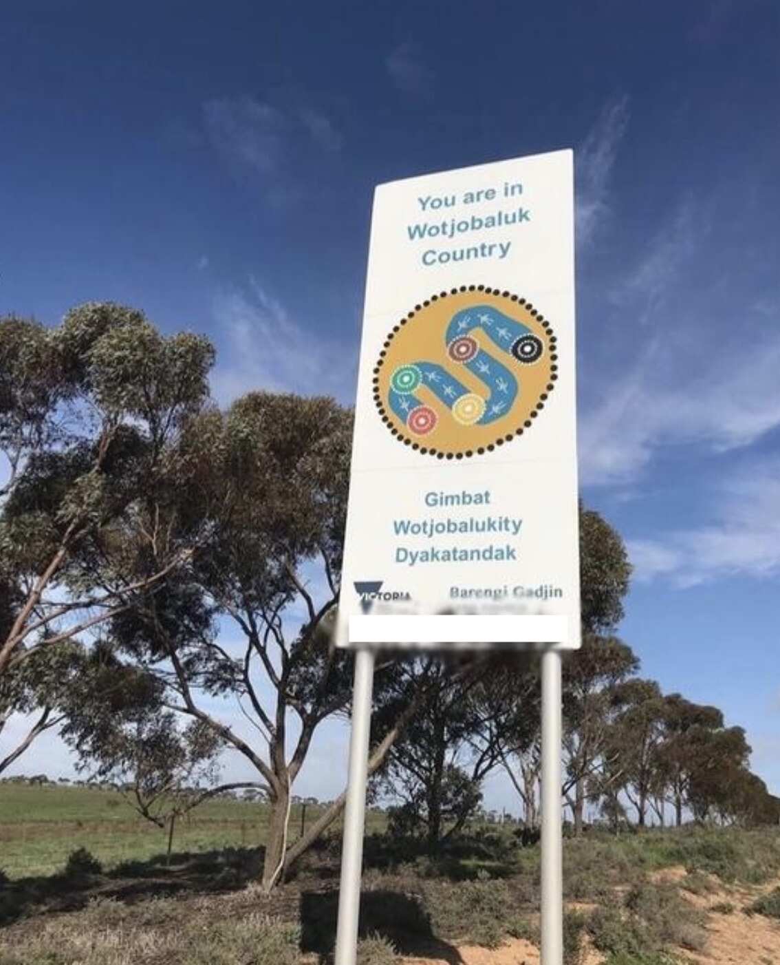 Racist graffiti sprayed on sign