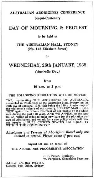 Day of Mourning 1938