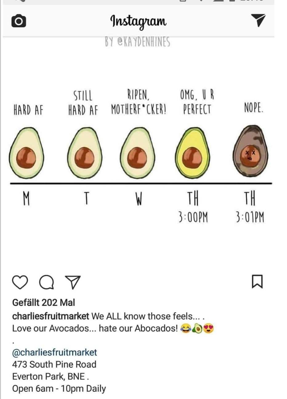 The original avocado social media post