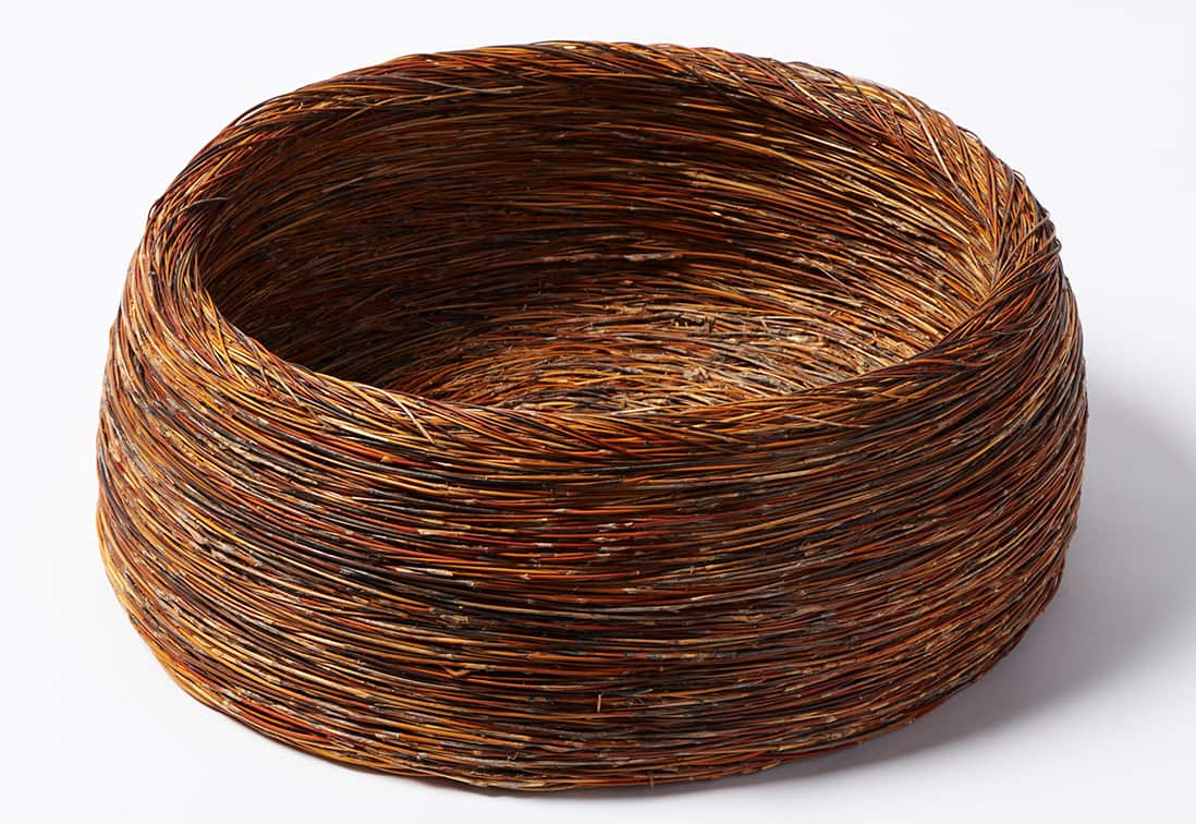 'Nyurruga Muulawaddi' by Shirley Macnamara; aged Spinifex