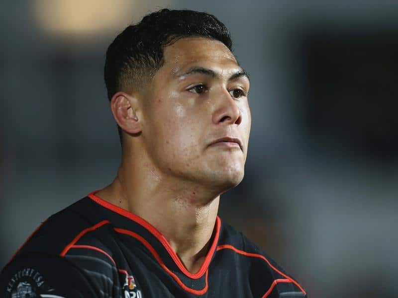 A file image of Roger Tuivasa-Sheck of the Warriors during a match.