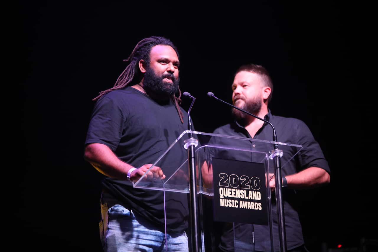 Busby Marou took home a Queensland Music Award for their single Naba Norem