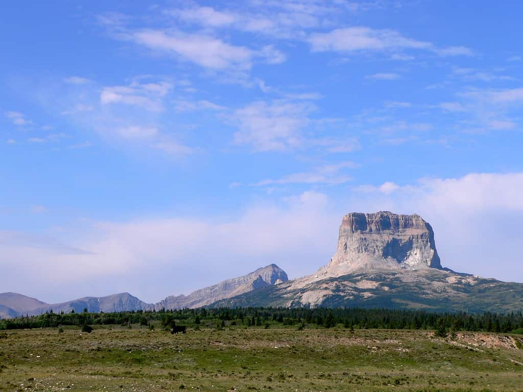 Chief Mountain in Glacier National Park. Montana, USA