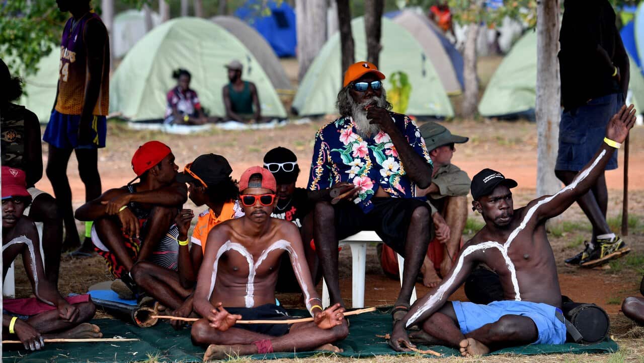Festival goers at Garma