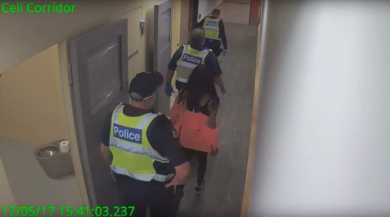 The inquest was earlier shown CCTV of police interaction with Tanya Day, before she was found dead.