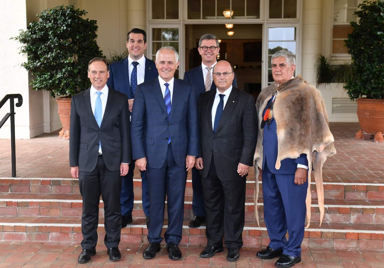 The new ministers after being sworn in