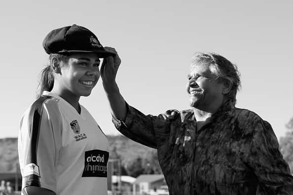 Faith Thmas, Australia's first Indigenous womens to play Cricket for Australia speaks with the WA women's cricket players