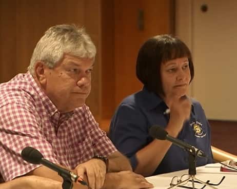 John Paterson at the senate hearing held in Darwin.