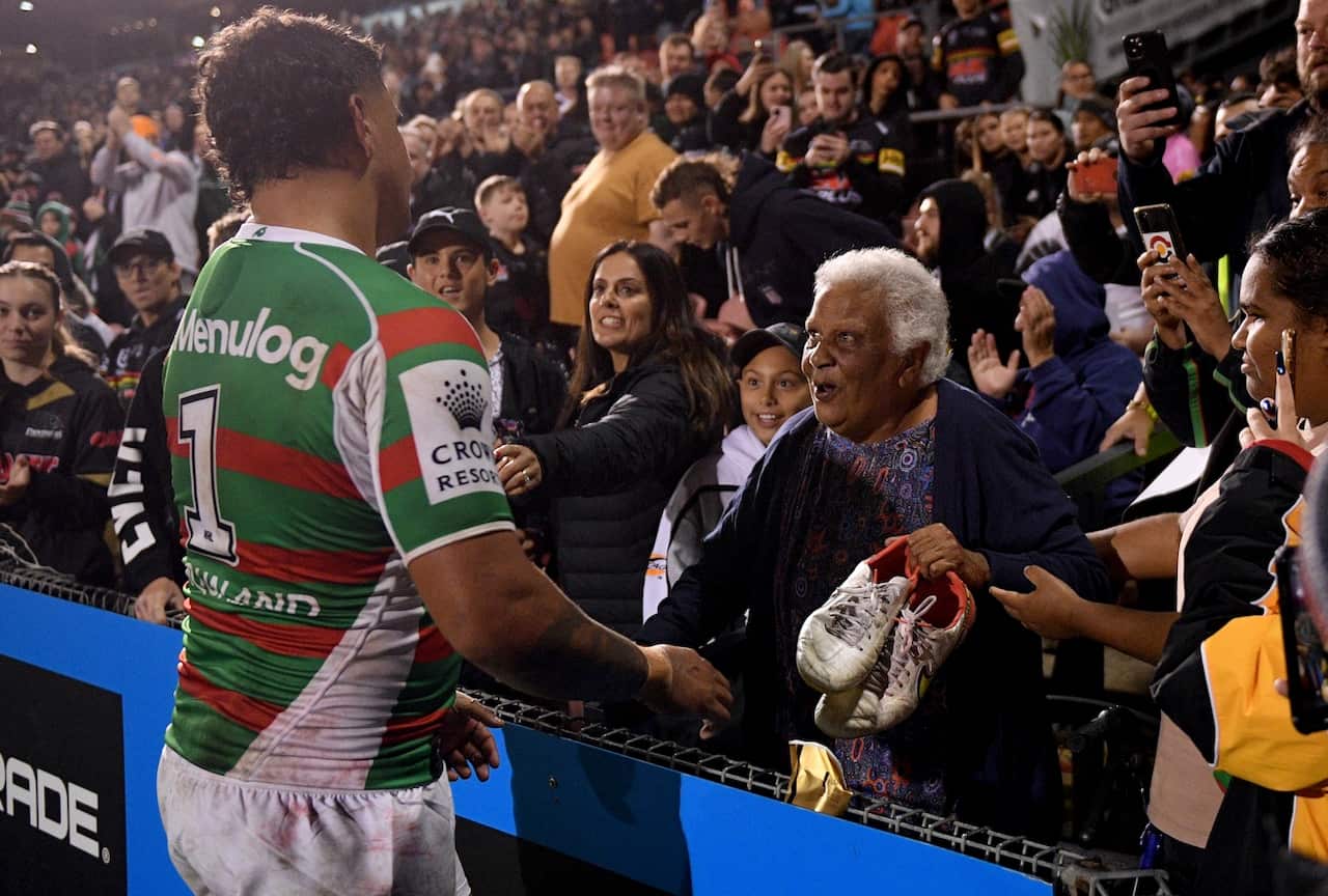 Latrell Mitchell and Penrith fan