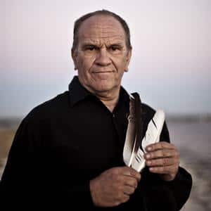 During last year's Anzac Service in Fremantle, Professor Len Collard read the Ode of Remembrance in Noongar language.