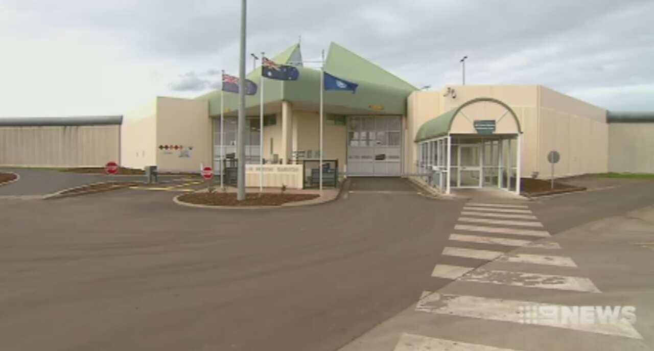 The front entrance of Barwon prison 