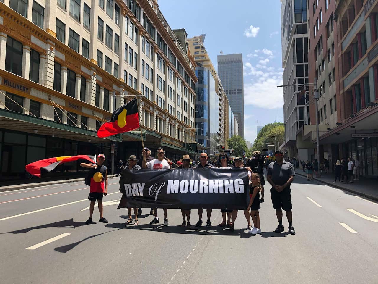 The Invasion Day Rally in Sydney concluded at the Yabun Festival
