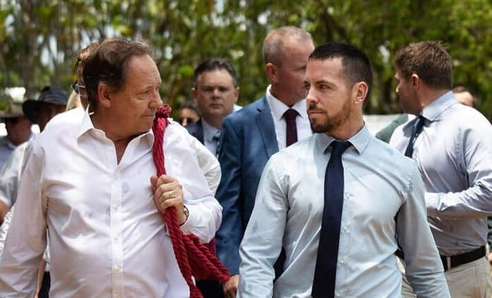 Defence barrister David Edwardson and his client Zachary Rolfe