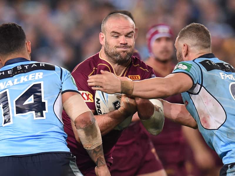 Nate Myles of the Maroons