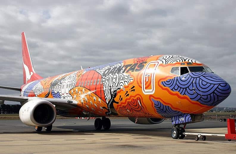 Rene Kulitja Qantas Plane