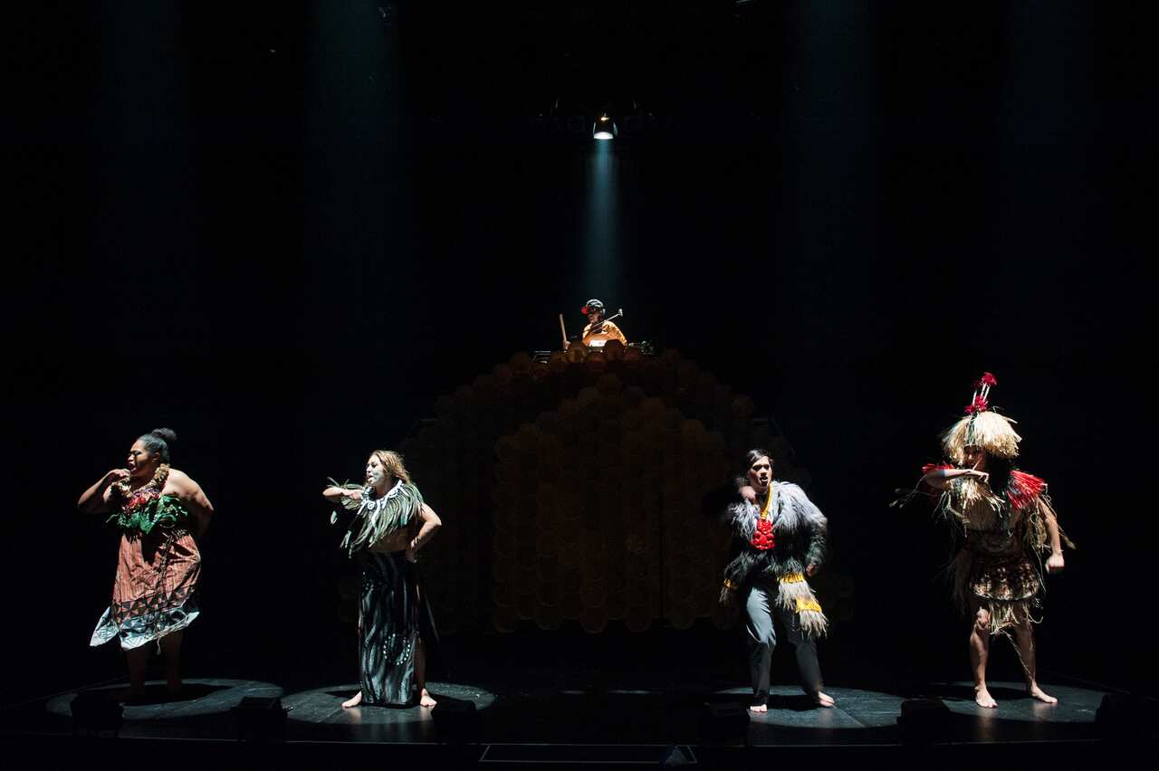 Woman's Haka_(front L to R) Ofa Fotu, Juanita Duncan, Hope Haami, Lisa Fa’Alafi (back) Busty Beatz_ImageByDylanEvans.jpg