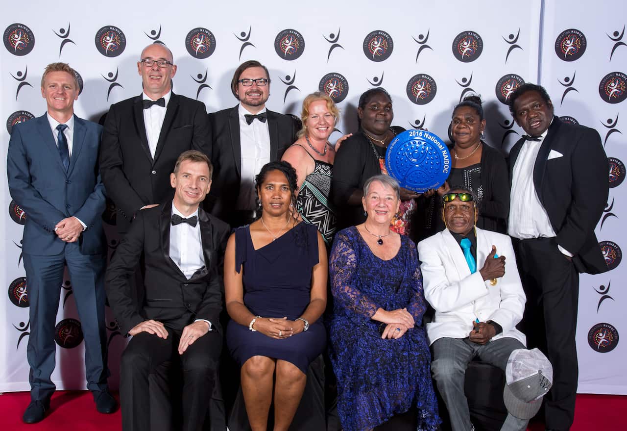 2016 NAIDOC Awards Caring for Country award recipients, the Manymak Energy Efficiency Project.