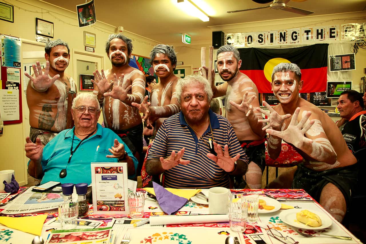 Elders and dancers at the Mununjali Housing and Development Company, Qld.