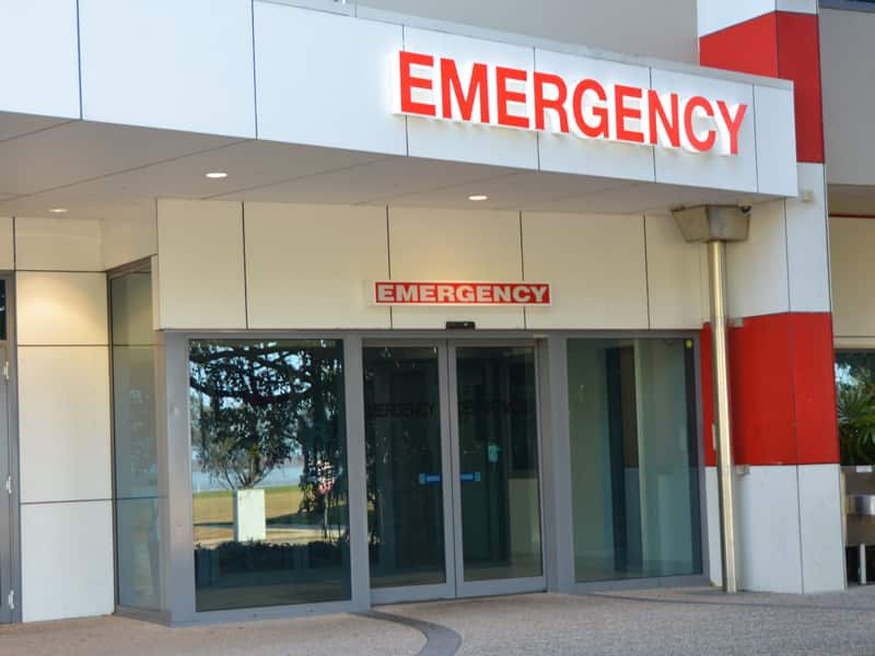 The emergency department entrance of Cairns