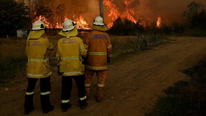 volunteer firefighters in NSW. 
