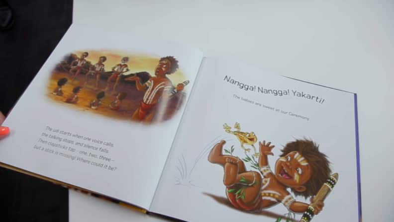 An image of an open children's book