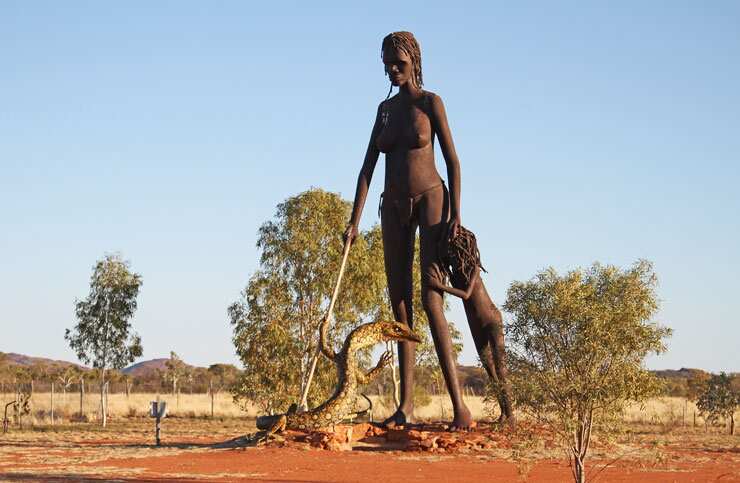 Anmatjere Woman and Child