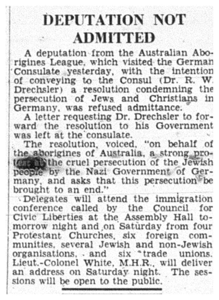 William Cooper protest against the Nazis