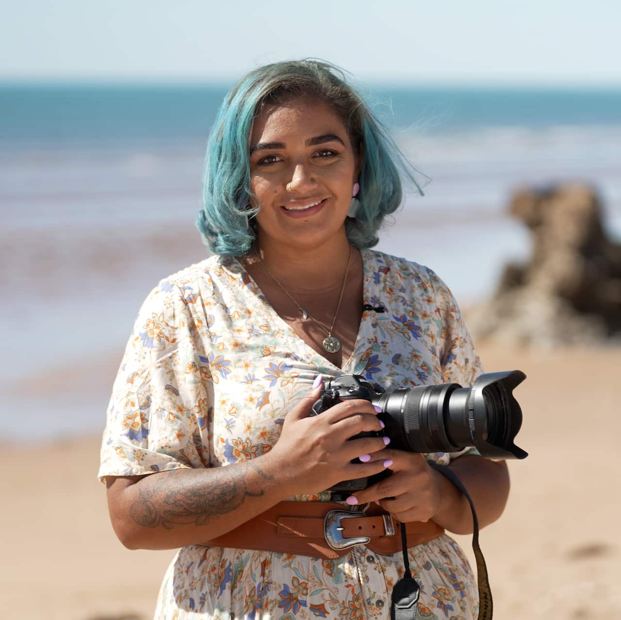 Naidoc Awards Bobbi Lockyer, Artist of the Year.