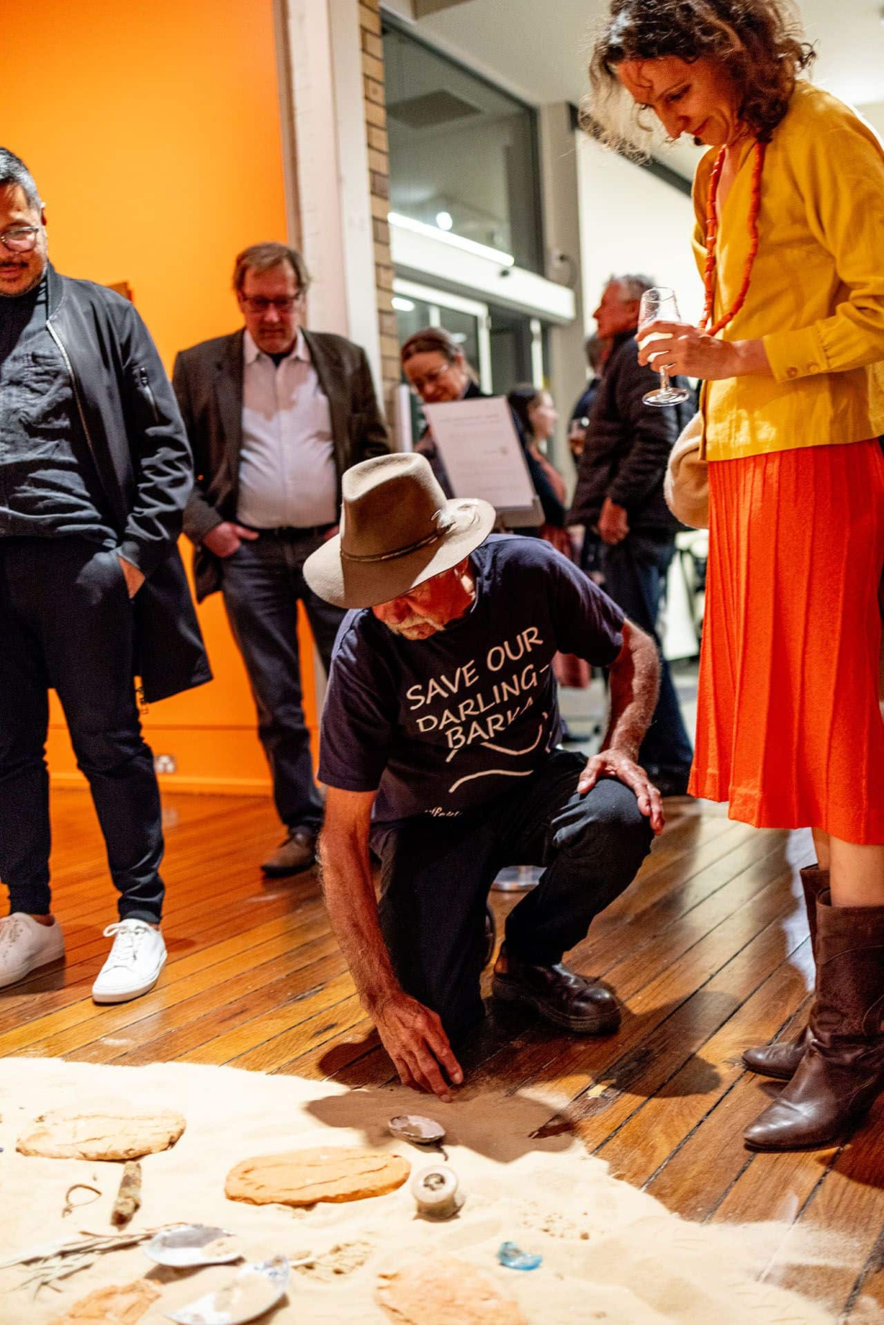 Badger Bates riverbed exhibit