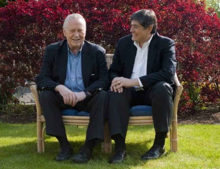 Atlantic Philantropies founder, Chuck Freeney with President and CEO Christopher Oechsli.