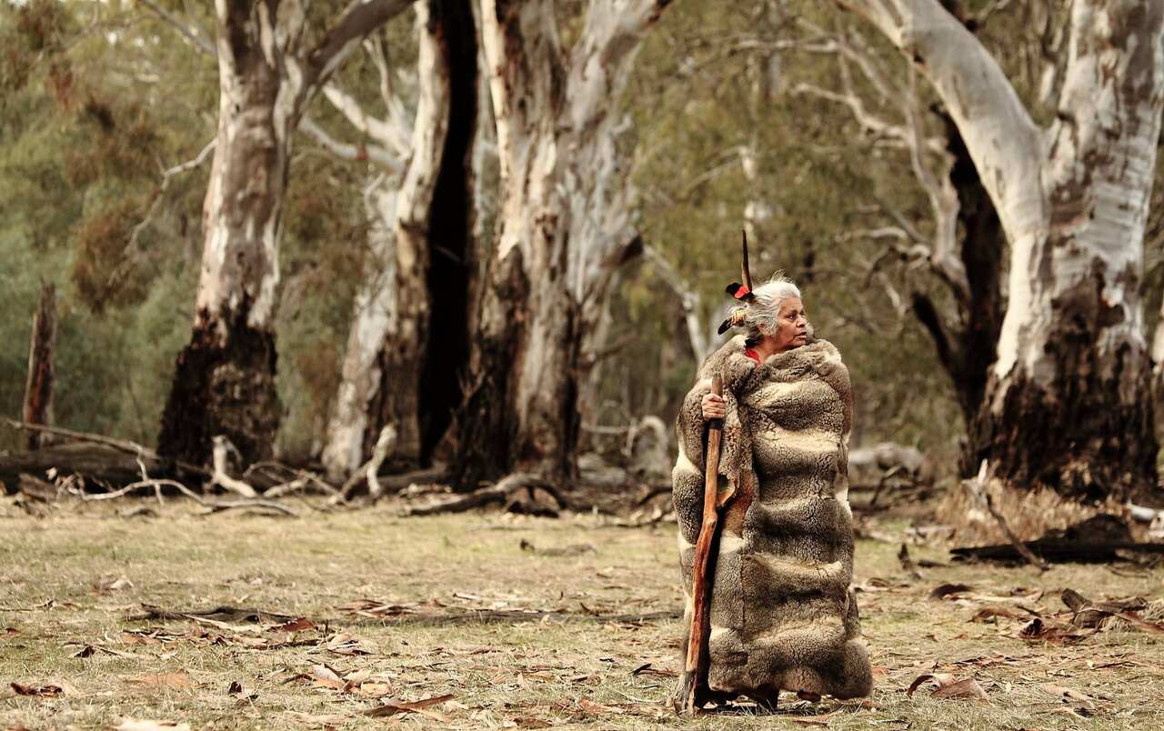 Barapa elder Aunty Esther Kirby at Gunbower Forest