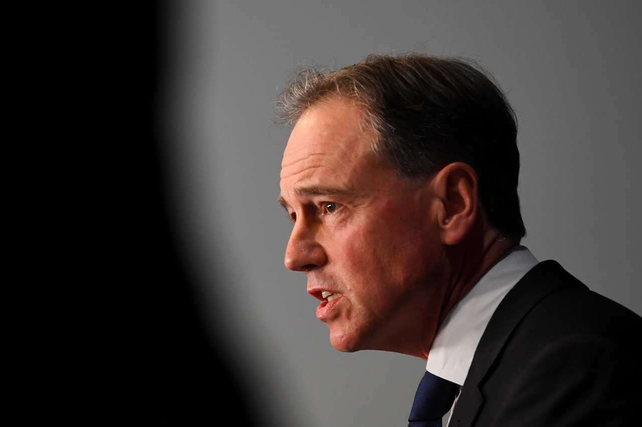 Australian Health Minister Greg Hunt 