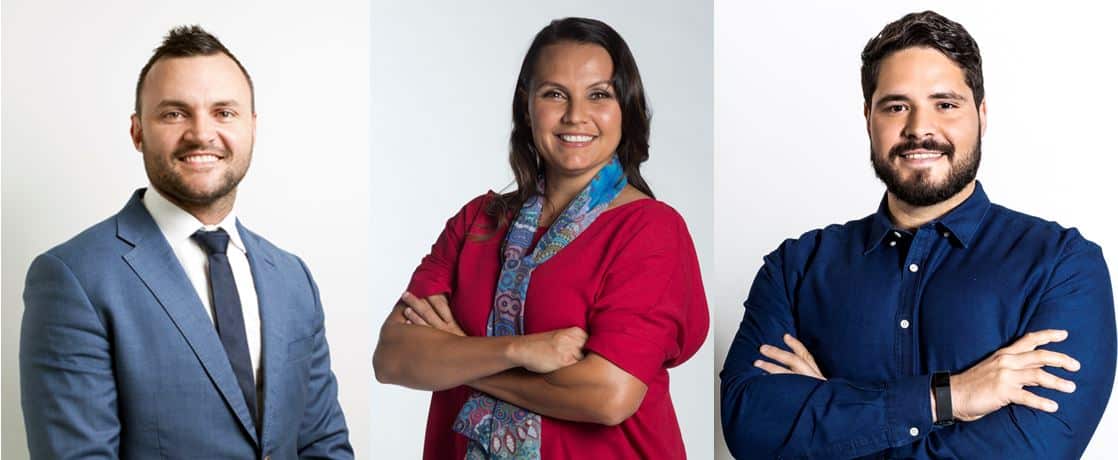 Beau Champion, Bo De La Cruz and Jodan Perry