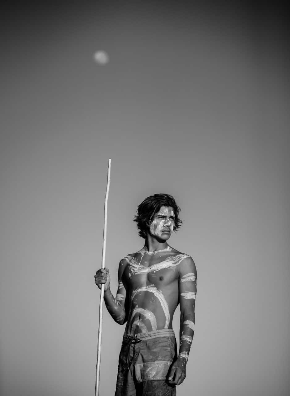 Yugambeh model Noah 'Bijang Moogerah' Slabb says lthat he is ready to take on big modelling campaigns and share his culture proudly