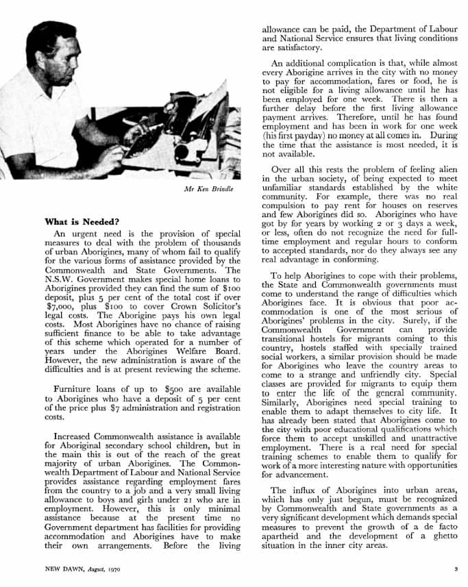 Ken Brindle New Dawn article