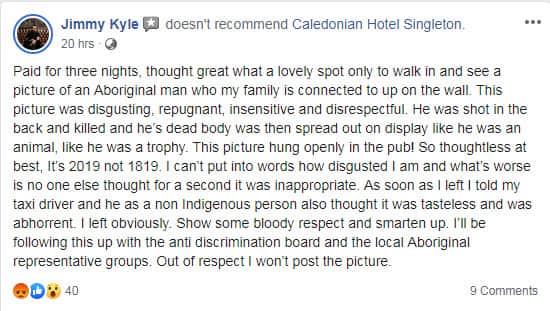 Jimmy Kyle's Facebook post