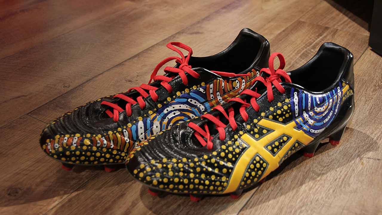 Preston Campbell designed boots.