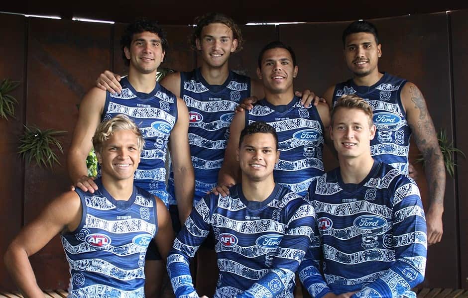 The 2020 Geelong Cats's Indigenous round guernsey.