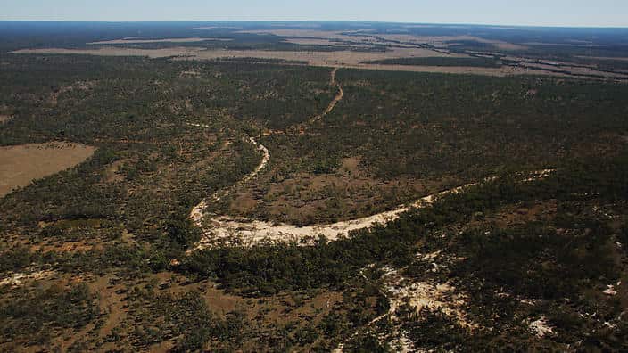 A supplied photo, taken July 5, 2012, of the Galilee basin in central Queensland, where the Adani mine is proposed to be built