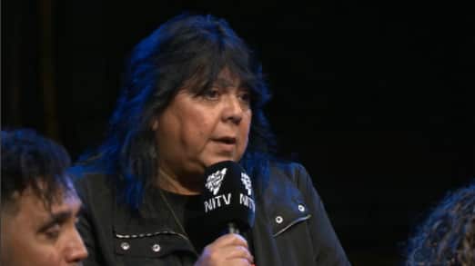 Cheryl Axelby asks a question at the NITV forum