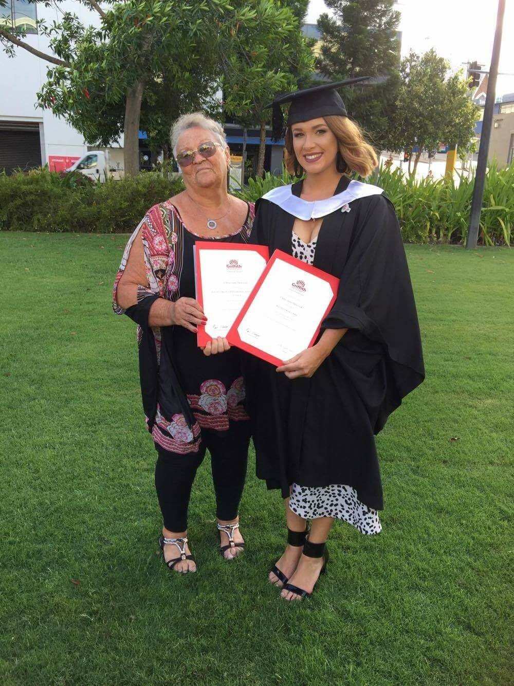 Chloe Heterick and Nan