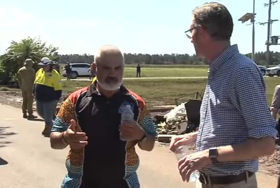 Chris Binge with NSW Premier Dominic Perrottet