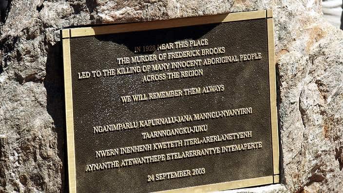 Coniston Massacre memorial.