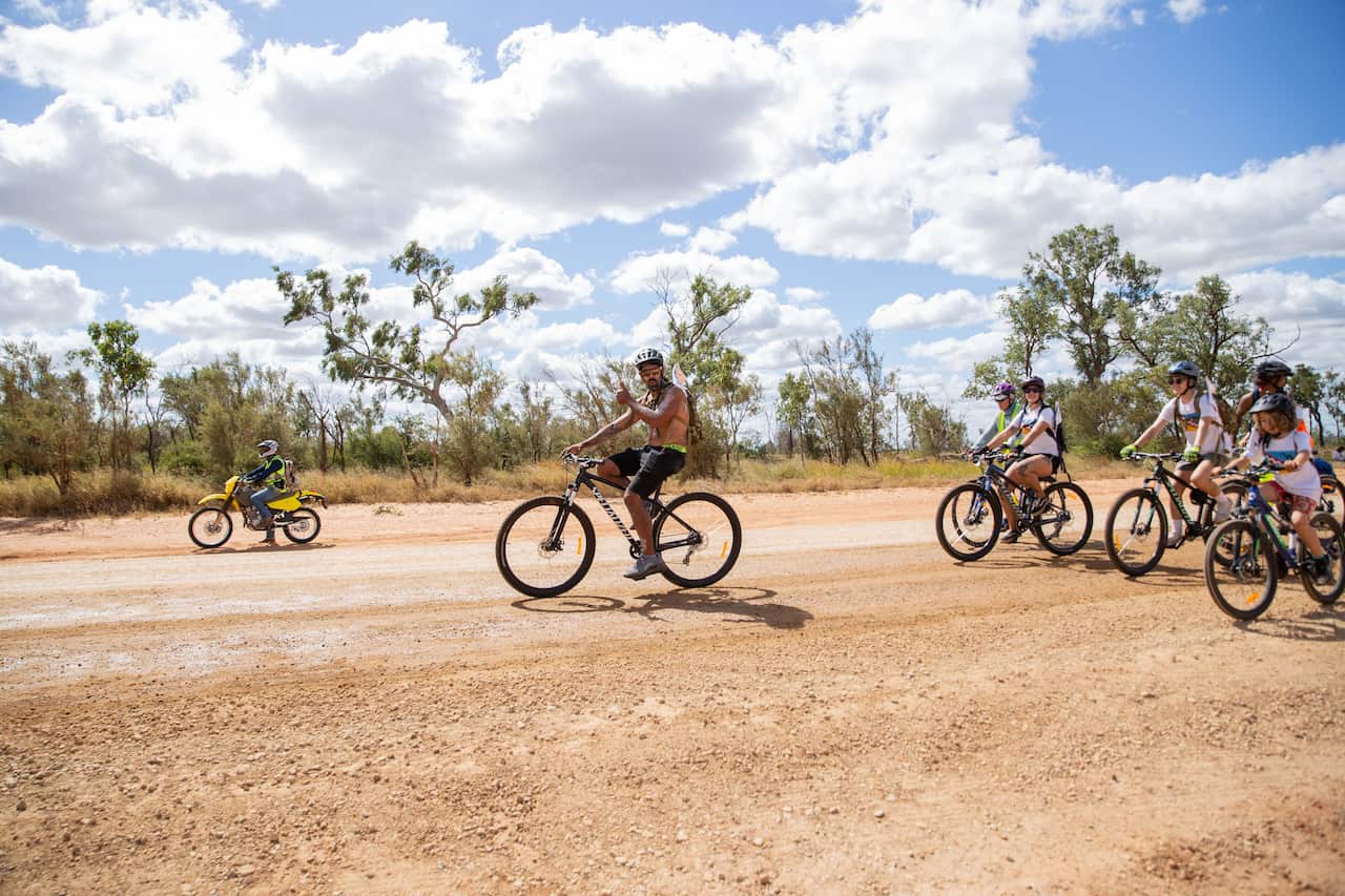 Tour de Carmichael riders protest Adani