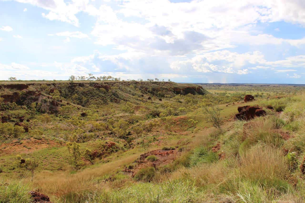 A valley in Goondiandi Country in the East Kimberley.