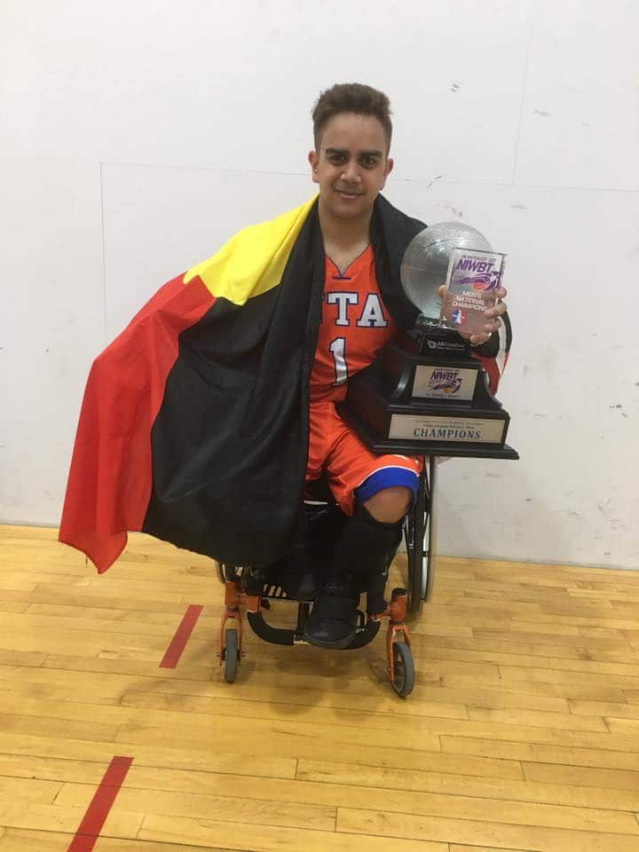 Clarence McCarthy-Grogan after winning 2016-2017 National Championship.